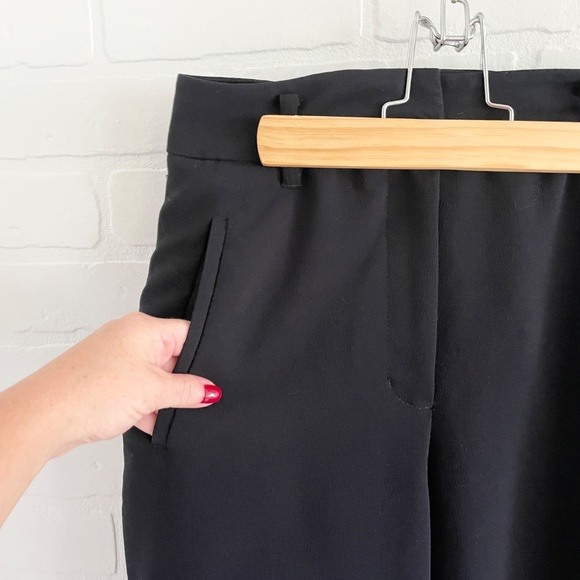 Aritzia Wilfred Carrot Pants Crop Ankle Business casual Pockets Black Sz 2 - Picture 5 of 13